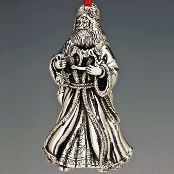 2008 Reed & Barton Father Frost Santa Sterling Ornament image