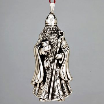 2009 Reed & Barton Nicholas Of Myra Santa Sterling Ornament