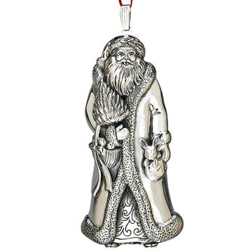 2011 Reed & Barton Grandfather Christmas Santa Sterling Ornament
