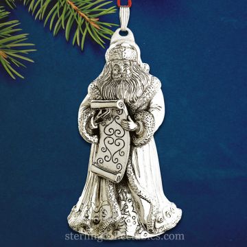 2014 Reed & Barton Santa Claus 11th Sterling Ornament