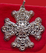 1974 Reed & Barton Cross Sterling Ornament