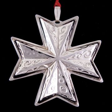 1977 Reed & Barton Cross Sterling Ornament image