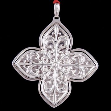 1984 Reed & Barton Cross Sterling Ornament image