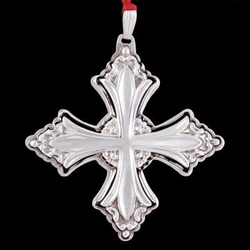1991 Reed & Barton Cross Sterling Ornament image