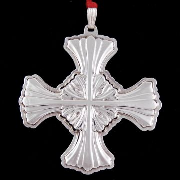 1992 Reed & Barton Cross Sterling Ornament image