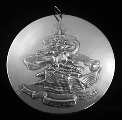 2001 Sculpture Workshop Spirit of Giving Sterling Ornament image