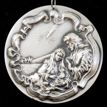 1986 Sculpture Workshop Christmas Comet Sterling Ornament