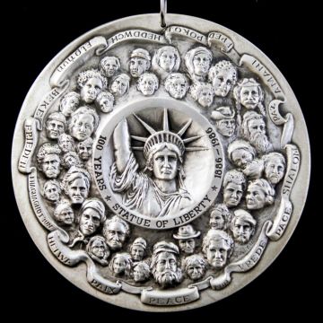 1986 Sculpture Workshop Statue of Liberty Sterling Ornament image