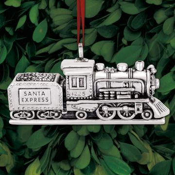 2019 Sterling Collectables Santa Express Locomotive 5th Edition Sterling Ornament image