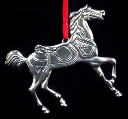 Kirk Steiff Smithsonian Horse Sterling Ornament image
