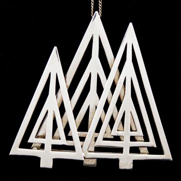 2004 Susan Gorman Three Trees Sterling Ornament image