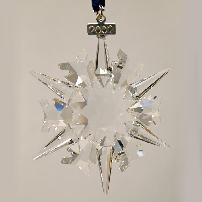 2002 Swarovski Annual Snowflake Crystal Ornament | Sterling Collectables