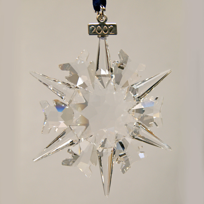 Sterling Collectables: 2002 Swarovski Annual Snowflake Crystal