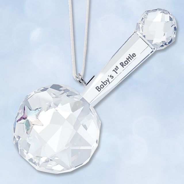 swarovski baby's first christmas ornament
