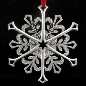 2001 Tiffany Snowflake Sterling Ornament image