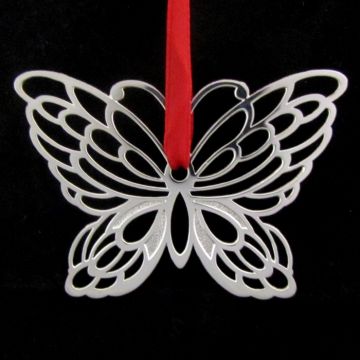 Tiffany Butterfly Sterling Ornament image