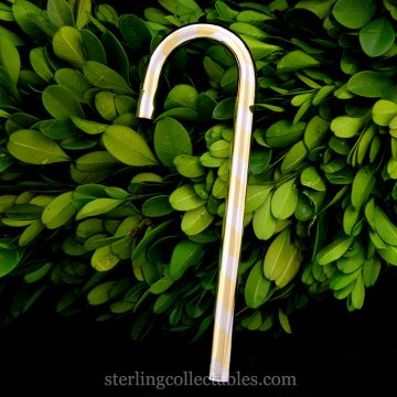 Tiffany Candy Cane Sterling & Goldplated Ornament