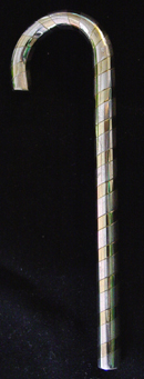 Sterling Collectables: Tiffany Candy Cane Sterling & Goldplated Ornament