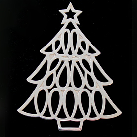 Tiffany Christmas Tree Sterling Ornament image