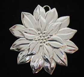 Tiffany Poinsettia Sterling Ornament image
