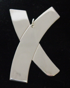 Tiffany Ribbon Sterling Ornament image