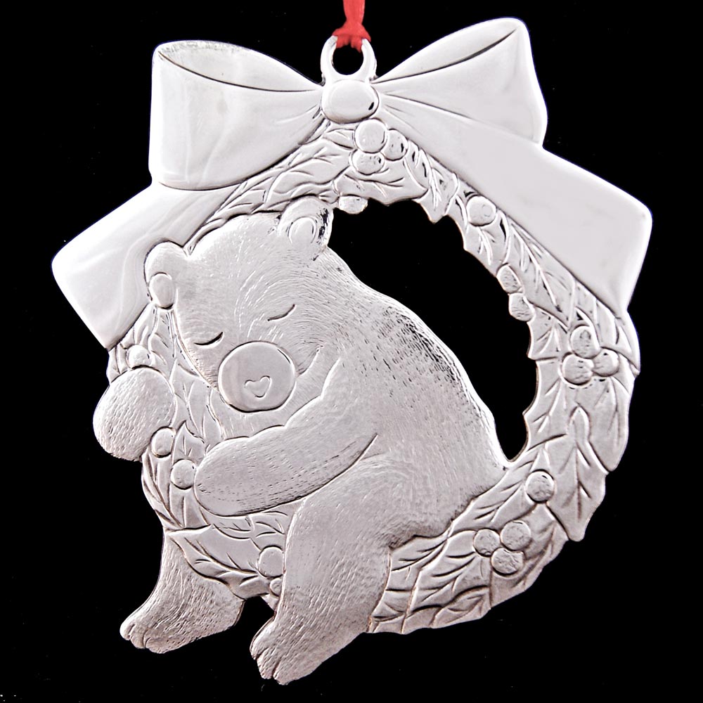 tiffany teddy bear ornament