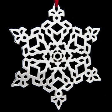 Tiffany Snowflake Sterling Ornament