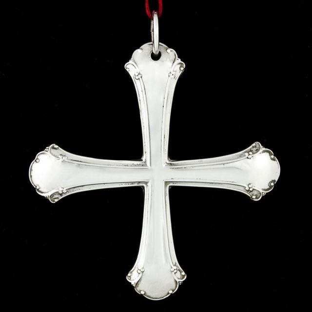 Sterling Collectables Towle Chippendale Cross Sterling Ornament