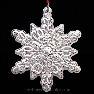 2004 Towle Old Master Snowflake Sterling Ornament image