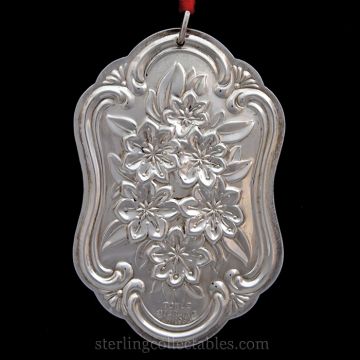 1986 Towle Floral Medallion  Sterling Ornament image