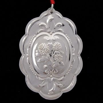 1991 Towle Floral Medallion Sterling Ornament image