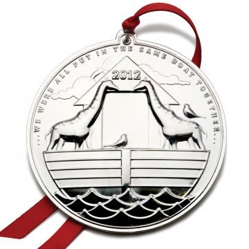 2012 Towle Noahs Ark 4th Edition Sterling Ornament