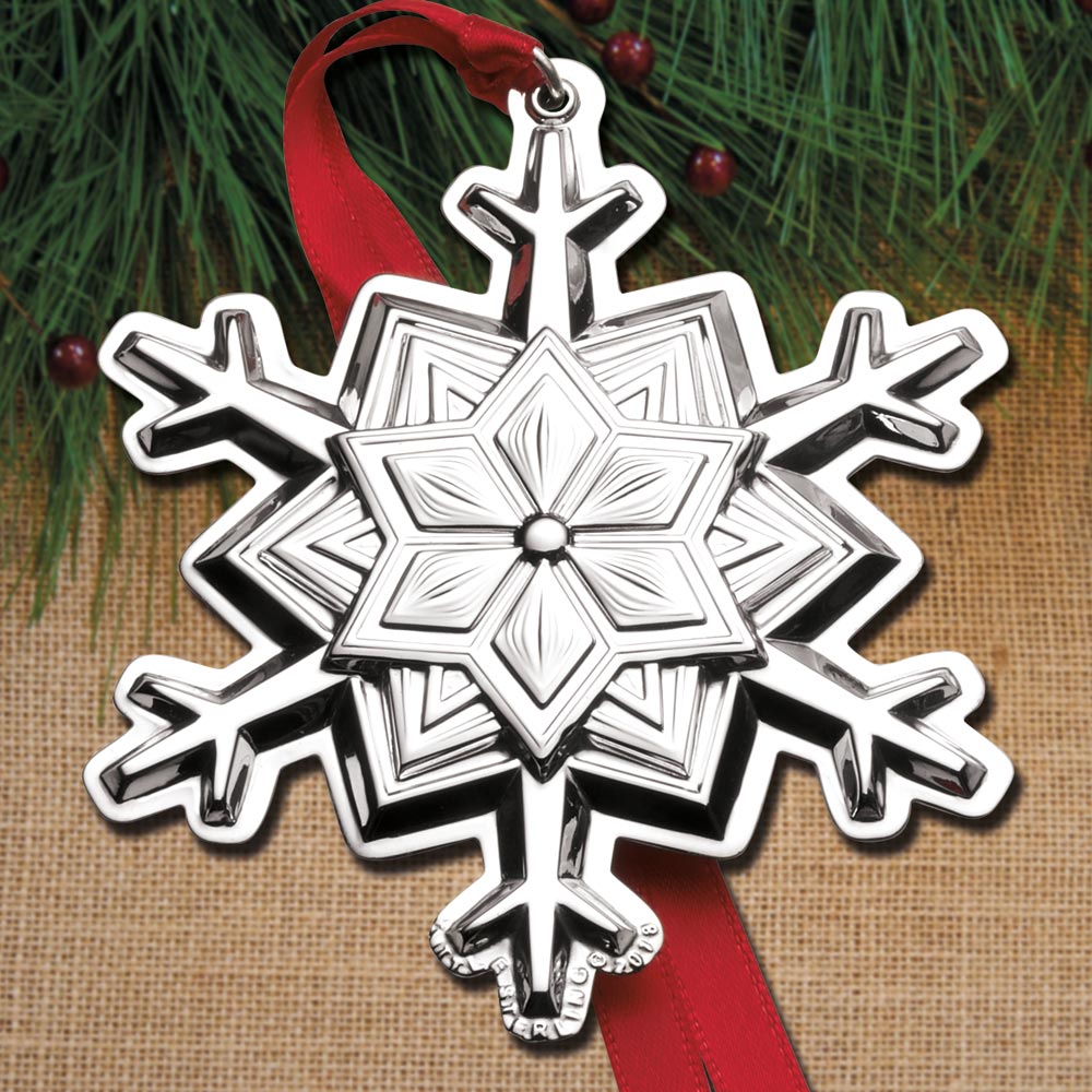 Sterling Collectables 2018 Tuttle Snowflake 4th Final Edition Sterling Ornament