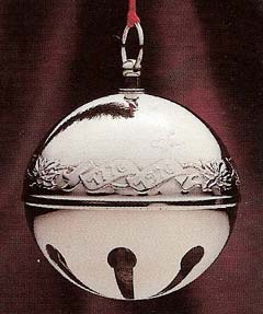 1976 Wallace Sleigh Bell Silverplate Ornament image