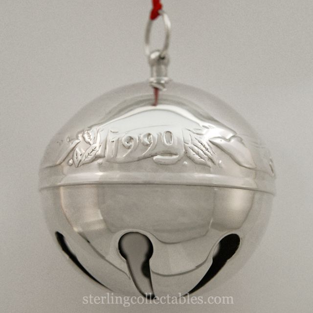 Sterling Collectables: 1990 Wallace Sleigh Bell Silverplate Ornament