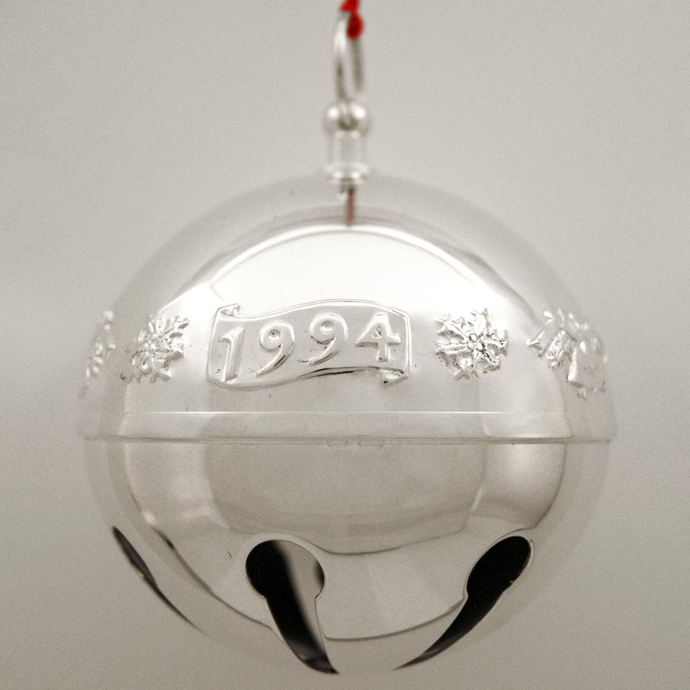 Sterling Collectables: 1994 Wallace Sleigh Bell Silverplate Ornament