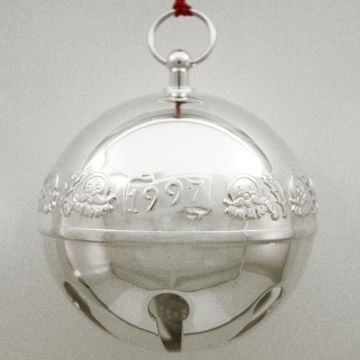 1997 Wallace Sleigh Bell Silverplate Ornament image