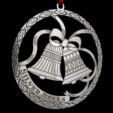 2000 Wallace Songs of Christmas Sterling Ornament with Gift Box image