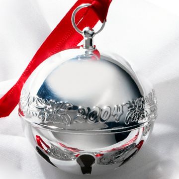 2004 Wallace Sleigh Bell Silverplate Ornament image