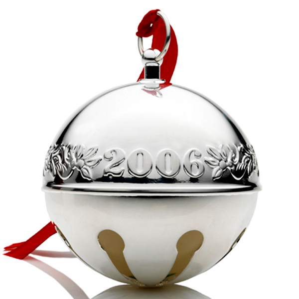 2006 Wallace Sleigh Bell Silverplate Ornament