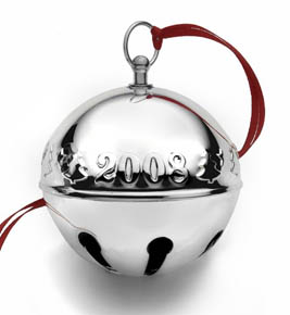2008 Wallace Sleigh Bell Silverplate Ornament