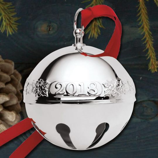 2018 Wallace Sleigh Bell 48th Edition Silverplate Ornament 2018 Wallace Sleigh Bell 48th Edition Silverplate Ornament - 2018 Wallace Sleigh Bell 48th Edition Silverplate Ornament