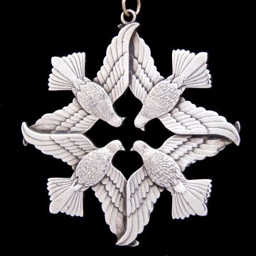1971 Wallace Dove Sterling Ornament image