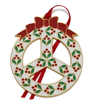 2010 Wallace Peace Wreath Ornament image