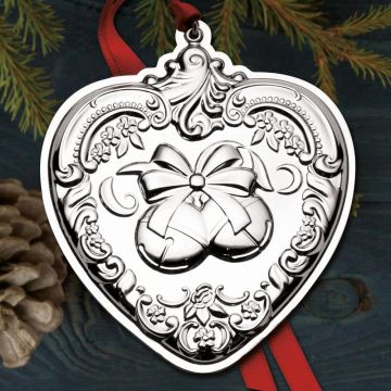 2018 Wallace Heart 27th Edition Sterling Ornament image