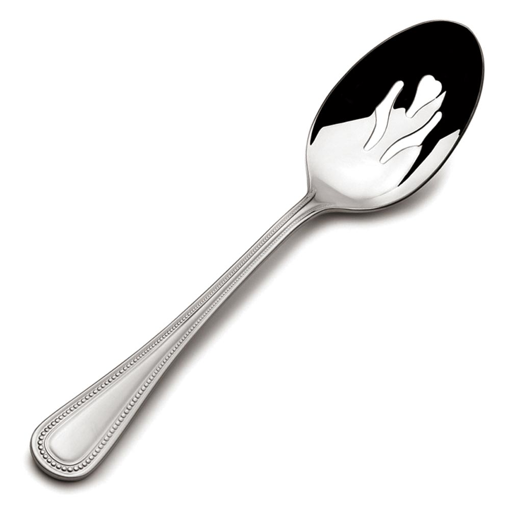 Wallace Continental Bead Pierced Serving Spoon - Thumbnail 3