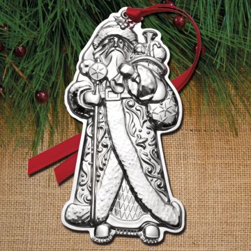 2017 Wallace Santa 1st Edition Sterling Ornament