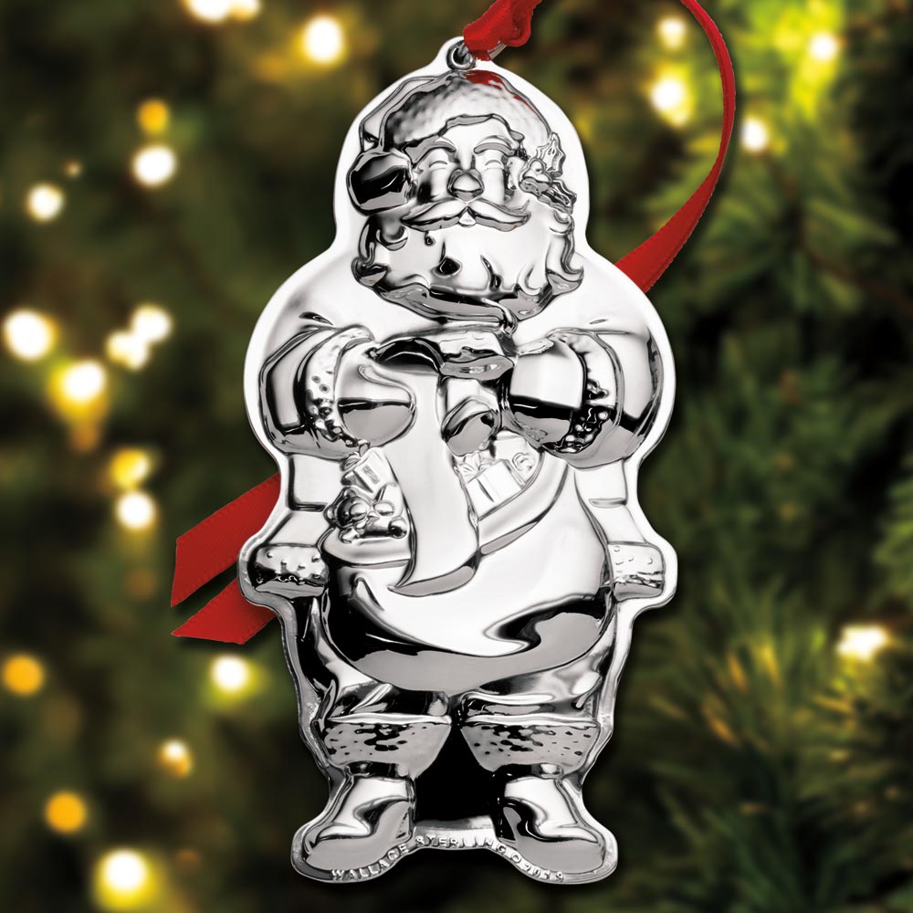 Sterling Collectables 2019 Wallace Santa 3rd Edition Sterling Ornament