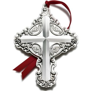 2011 Wallace Grande Baroque Cross 16th Edition Sterling Ornament image