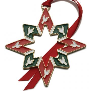 2012 Wallace Star 3rd Edition Enamel & Goldplate Ornament image